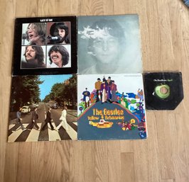 Lot Of 5 Beatles Vinyl Records