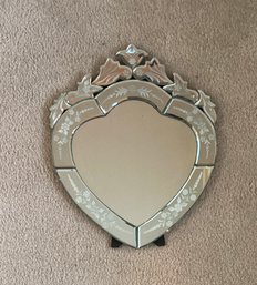 Heart Shaped Standing Vanity Mirror