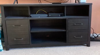 Black TV Console Stand