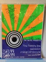 Flaming Lips Signed Concert Promo Poster- Robyn Hitchcock