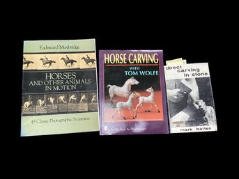 Lot Of 3 Coffee Table Books On Horses