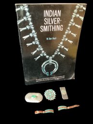 Coffee Table Book And Misc Native American Jewelry