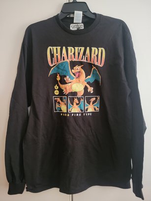 Pokemon Charizard Long Sleeve Shirt - Large