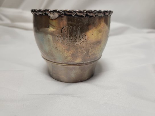 Engraved Sterling Silver Cache Pot