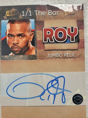 Roy Jones Jr Jumbo Relic SP Certified Card