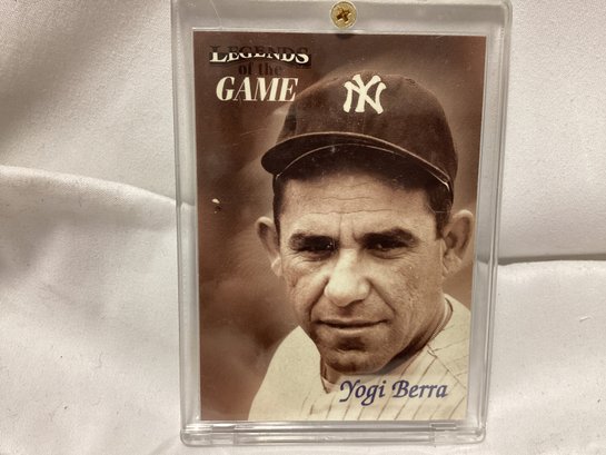 Legends Of The Game Yogi Berra Baseball Card