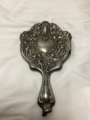 Derby Silver Victorian Cherub Vanity Mirror