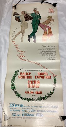 1969 Goldie Hawn Cactus Flower Movie Poster