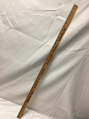 Hardware Store Vintage Advertising Wooden Measuring Stick
