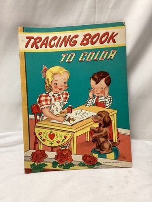 Vintage Tracing Book To Color