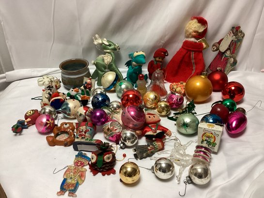 Vintage Christmas Ornaments And Decor Lot