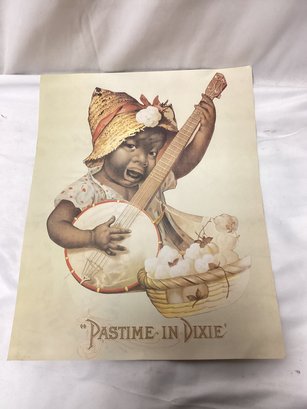 Pastime In Dixie Print