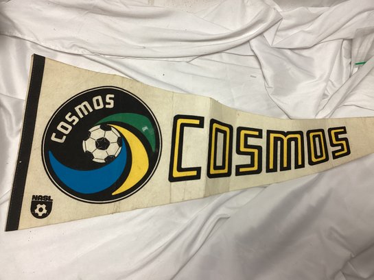 1970s/80s New York Cosmos Soccer Pennant