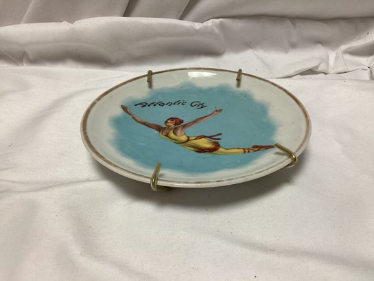 Atlantic City, NJ Hand Painted For A.c. Bosselman & Co Germany Plate
