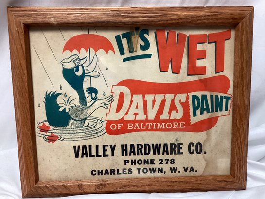 Vintage Davis Paint Advertising