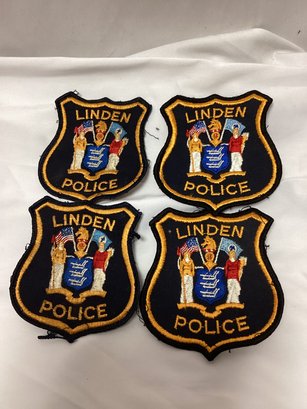 1960s & 70s Linden Nj Police Shoulder Patches