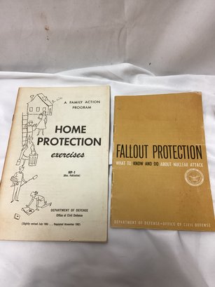 1960s Department Of Defense Cold War Fallout Protection Phamplets