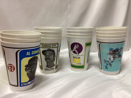 1978 7-eleven Baseball Promotional Cups