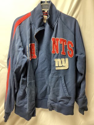 New York Giants NFL Zip Up Sweatshirt - Size L