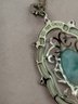 Sterling Silver With Larimar Stone Necklace