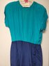 Vintage 100 Silk Liz Claiborne 80s Dress W/shoulder Pads