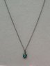Vintage Sterling Silver Necklace With Turquoise Stone