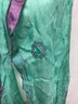 Vintage Embroidered Polyester Wrap Around Scarf