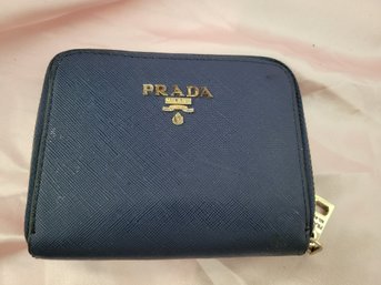 Authentic Prada Zip Around Coin Wallet