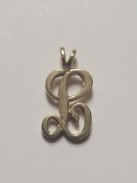 14k Yellow Gold 'L' Pendant