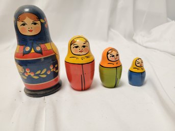 USSR Made Wooden Nesting Dolls
