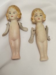 Bisque Japan Penny Doll - Japan - Lot Of 2