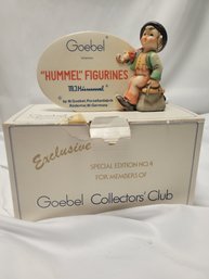 Hummel Goebel Special Edition 'hummel Figurines Porcelain Sign'