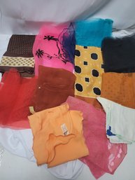 Vintage Scarf Lot - Polyester And More