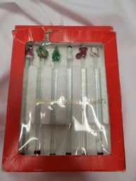 Exclusive Macy's Glass Holiday Stirrers