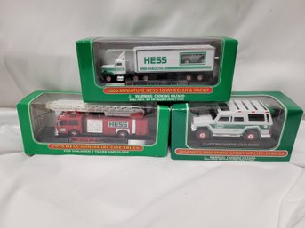 Set Of 3 Hess Mini Vehicles