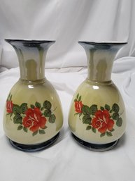 Set Of 2 Porcelain Vases - Brazil