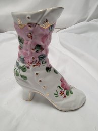 Formalites Hand Painted Victorian Shoe