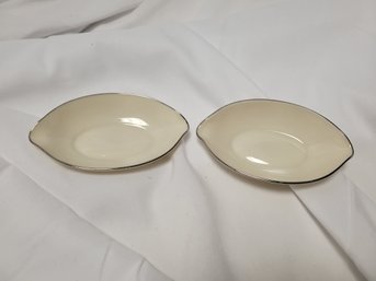 Set Of 2 Lenox Montclair Ashtrays