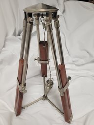 Vintage Model Size Engineering Wooden Stainless Steel Tripod