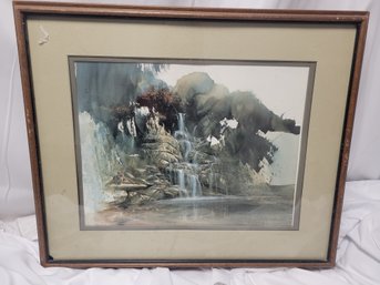 Morten Solberg Signed & Numbered Framed Watercolor Painting