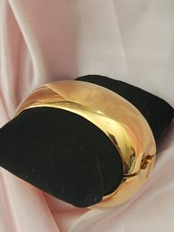 Givenchy 80's Gone Tone Bangle Cuff Bracelet - Signed Givenchy