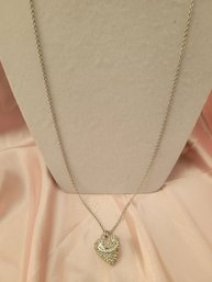 Juicy Couture Silver Tone Crystal Necklace