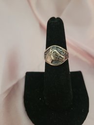 Sterling Silver Horse Motif Ring - Size 6