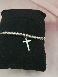 Sterling Silver Magic Ball Cross Bracelets