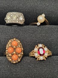 Various Costume Ring Lot