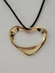 Georg Jensen Denmark Gold Filled Heart Pendant