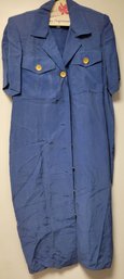 Vintage 100 Rayon CCMC 80s Dress W/Shoulder Pads