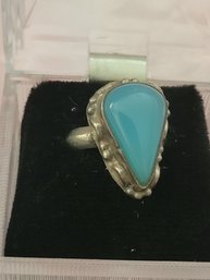 Sterling Silver With Turquoise Stone Ring