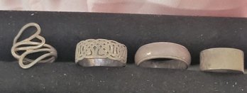 Antique Sterling Silver Ring Lot - Lot Of 4