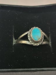 Sterling Silver Ring With Turquoise Stone Ring